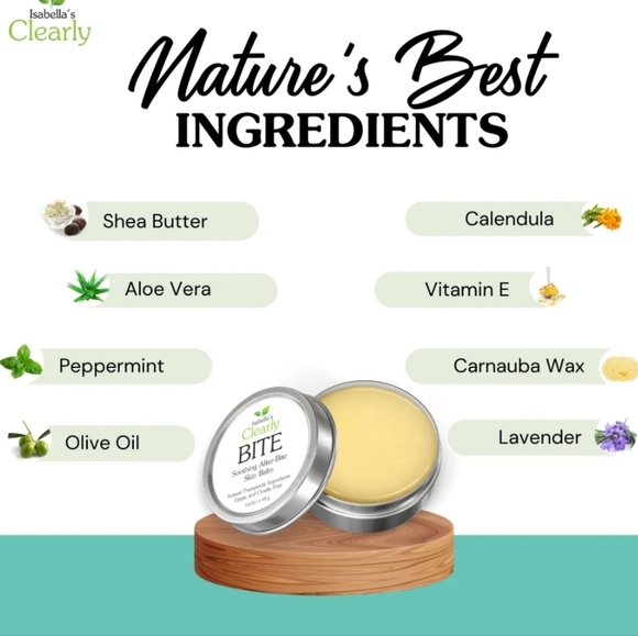 Isabella's Clearly BITE Soothing After-Bite Skin Balm (1.6) NIB - Picture 2 of 5